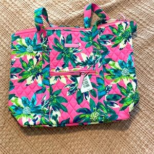 Vera Bradley Villager Tote in the Tropical Paradise Pattern